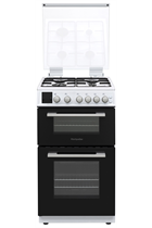 Montpellier MDOG50LW 50cm White Double Oven Gas Cooker