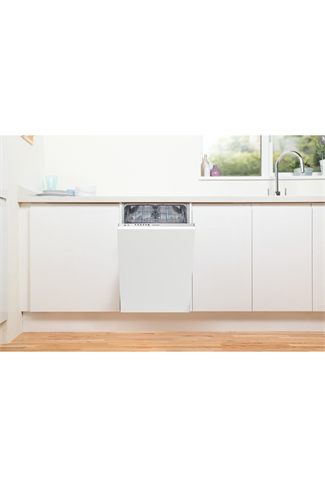 Indesit DSIE2B10UKN Integrated White Slimline 10 Place Settings Dishwasher