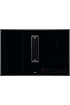 AEG CCE84543FB 80cm New Single Bridge Hob with Extractor, RECIRCULATION MODEL ONLY, Touch on Glass