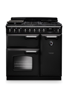 Rangemaster Classic Deluxe 90cm Dual Fuel Range Cooker Charcoal Black