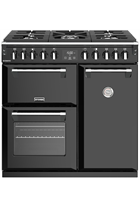 Stoves Richmond S900DF 90cm Black Dual Fuel Range Cooker