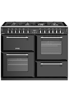 Stoves Richmond S1100DF 110cm Black Dual Fuel Range Cooker