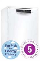 Bosch Serie 6 SMS6ZDW48G White 13 Place Settings Dishwasher