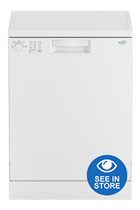 Zenith by Beko ZDW600W White 13 Place Settings Dishwasher