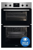Zanussi ZKCXL3X1 Stainless Steel Built-In Electric Double Oven
