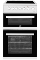 Beko EDVC503W 50cm White Double Oven Electric Cooker 