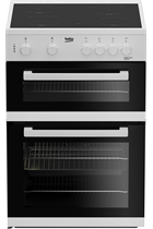 Beko ETC611W 60cm White Double Oven Electric Cooker