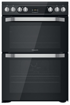 Hotpoint HDM67V9HCB Black 60cm Double Oven Electric Cooker