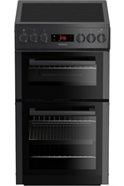 Blomberg HKS951N 50cm Silver Double Oven Electric Cooker