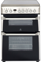Indesit Advance ID60C2XS 60cm Stainless Steel Double Oven Electric Cooker
