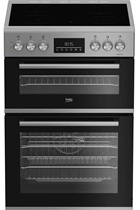 Beko EDC6731S Silver 60cm Double Oven Electric Cooker