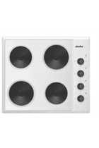 Simfer SP60W 59cm White Built-In Solid Plate Hob
