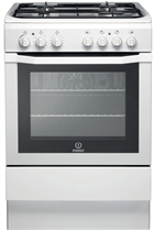 Indesit I6GG1WUK 60cm White Single Oven Gas Cooker