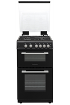 Montpellier MDOG50LK 50cm Black Double Oven Gas Cooker