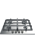 Indesit THP641W/IX/I 59cm Stainless Steel Built-In Gas Hob