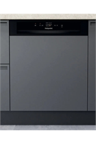 Hotpoint HBC2B19UKN Black 13 Place Settings Semi-Integrated Dishwasher