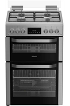 Hotpoint HDG6GDCX 60cm Gas Double Cooker Stainless Steel