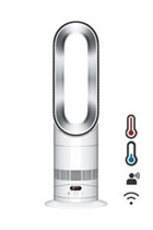 Dyson HF1 330HF1 Hot+Cool Remote Link Pre-heat heater and Cooling Fan - White/Nickel