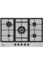 Beko HIAW75225SXE 75cm 5 Burner Gas Hob Wok Burner Stainless Steel