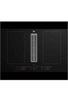 Beko HIXI84700UP 82cm Induction Hob with Integrated Extractor Black