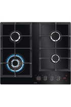 AEG HKB64450NB 60cm Flamelight, Gas on glass hob, StepPower controls, LED display with minute minde