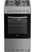 Indesit I5G3PMX 50cm Stainless Steel Duel Fuel Single Cooker 