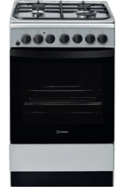 Indesit IS5G4PHSS 50cm Inox Single Oven Dual Fuel Cooker