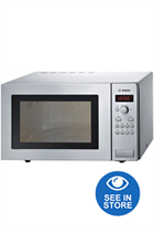 Bosch HMT84M451B Brushed Steel 900W 25L Microwave