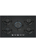 NEFF T27PIQ4S0 N70 75cm 5 Burner Gas-on-Glass Hob Wok Burner Black