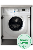 Indesit BIWDIL75125UKN Integrated White 7kg/5kg 1200 Spin Washer Dryer