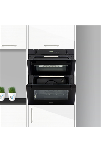 Stoves SGB700PS Black Built-Under Gas Double Oven 