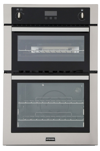 Stoves BI900G Stainless Steel Built-In Gas Double Oven 