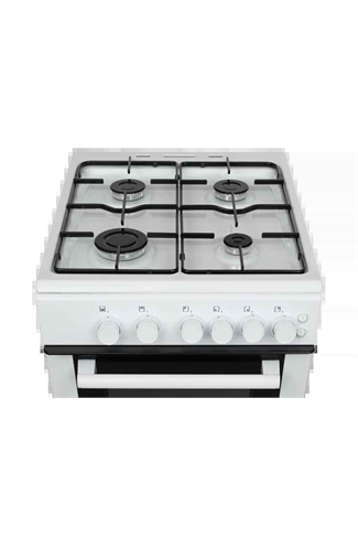 White Knight ATTCG50W White 50cm Twin Cavity Gas Cooker