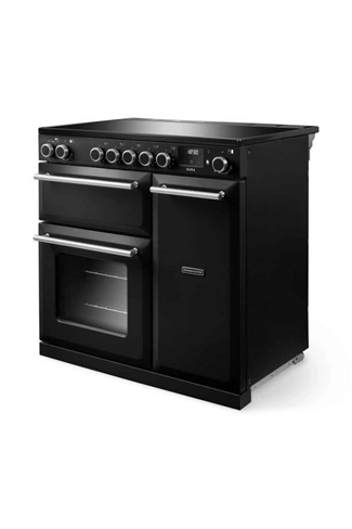 Rangemaster AURA90DFP/19276 90cm Black Dual Fuel Range Cooker