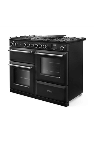 Rangemaster AURA90DFP/19276 90cm Black Dual Fuel Range Cooker