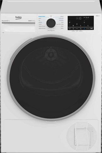 Beko B5T4923NIW White 9kg Heat Pump Tumble Dryer with IronFinish