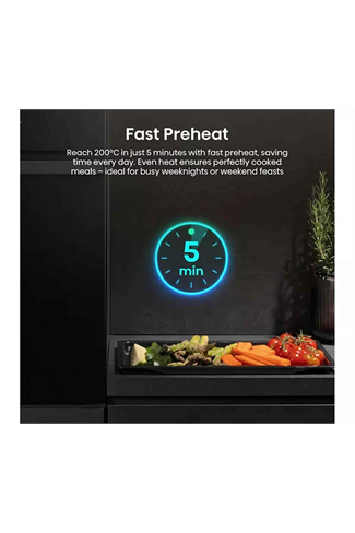 Hisense BI622ABPGUK 77L Built In Electric Single Oven Jet Black