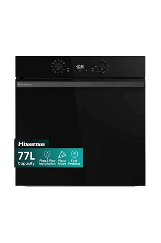 Hisense BI622ABPGUK 77L Built In Electric Single Oven Jet Black