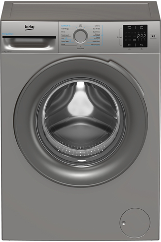 Beko BMN3WT3841S Silver 8kg 1400 Spin Washing Machine