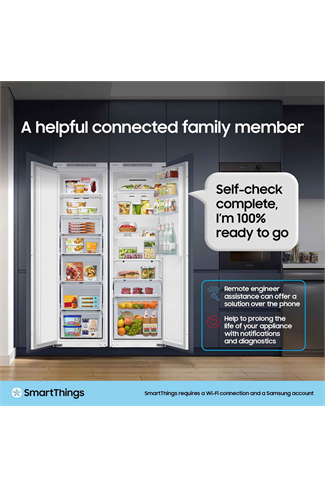Samsung BRB70F26DES0EU White 54cm 70/30 Integrated Frost Free Fridge Freezer