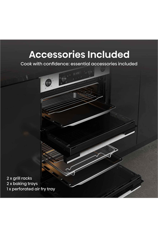 Hisense BUD714221CX 92L Built Under Electric Double Oven Stainless Steel