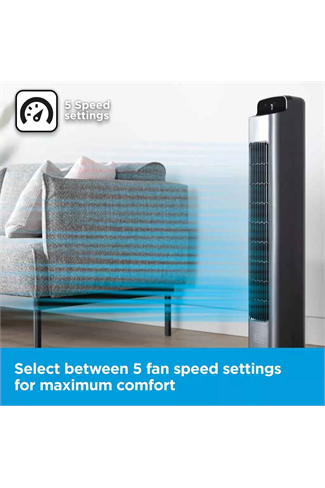 Black & Decker BXFT50008GB Black 36" Smart Digital Tower Fan WiFi