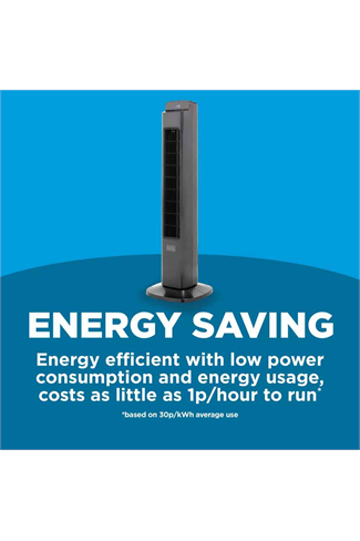 Black & Decker BXFT50008GB Black 36" Smart Digital Tower Fan WiFi