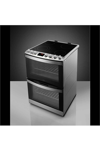 AEG CCB6740ACM 60cm Black Ceramic Double Oven Electric Cooker