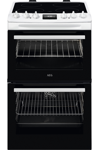 AEG CCX1530ACW 55cm White Double Oven Electric Cooker