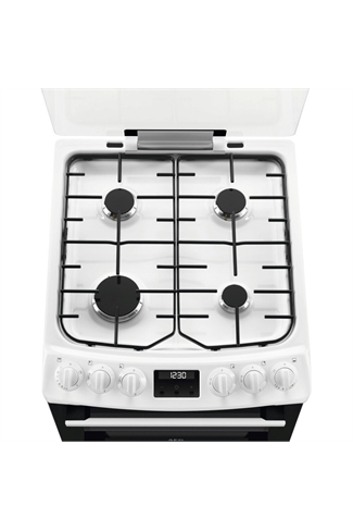 AEG CGX1130ACW 55cm White Double Oven Gas Cooker