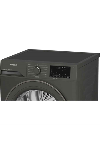 Hotpoint CHD93MGGUK Graphite 9kg Freestanding Heat Pump Tumble Dryer with PetHairCare