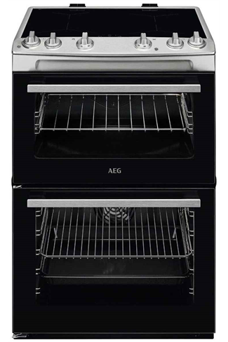 AEG CIX6500ABM 60cm Black Induction Double Oven Electric Cooker