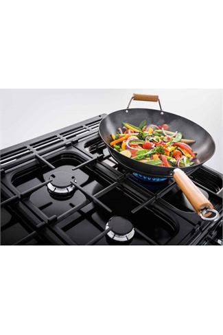 Rangemaster Classic Deluxe 90cm Dual Fuel Range Cooker Charcoal Black