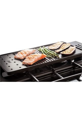 Rangemaster Classic Deluxe 90cm Dual Fuel Range Cooker Charcoal Black